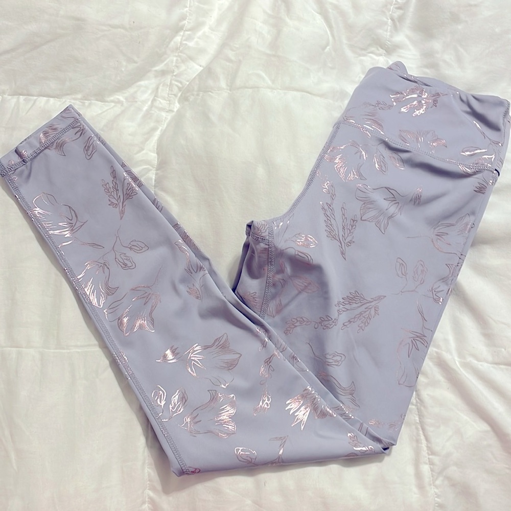 Tail - Lavender & Rose Gold Leggings - Small